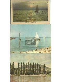 Üdvözlet a Balatonról (3 db) képeslapok / postcards