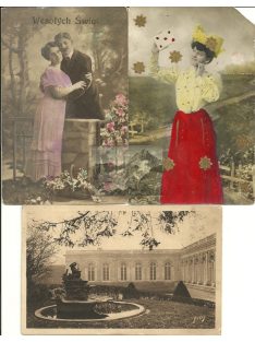 3 db képeslap az 1910-es évekből