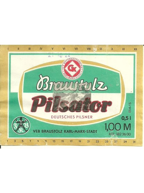 Braustulz sör - címke
