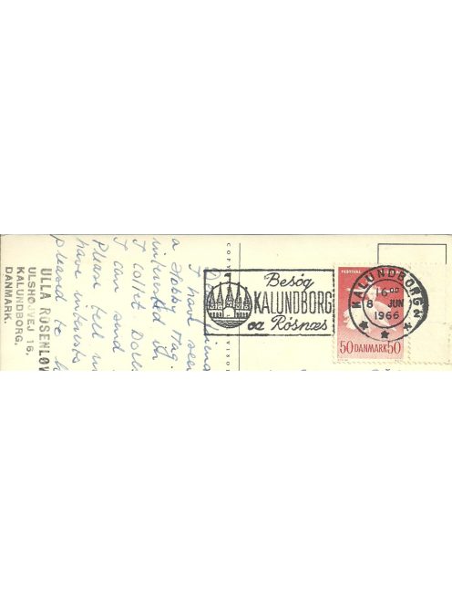 Képeslap Dánia, 1966