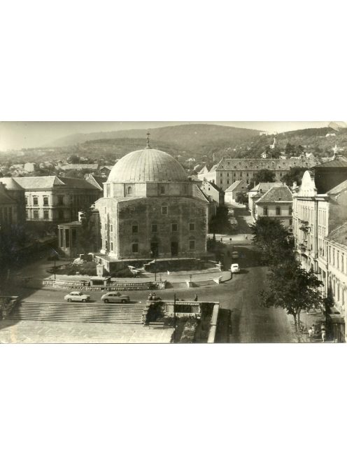 Pécs Széchenyi tér képeslap 1950-es évek / PÉCS postcard