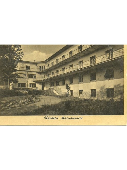 Üdvözlet Mátraházáról képeslap 1950-es évek / MÁTRAHÁZA postcard