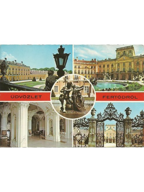 Üdvözlet Fertődről képeslap 1982 / FERTŐD postcard