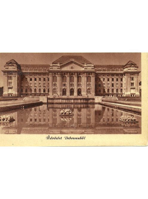 Üdvözlet Debrecenből képeslap 1954 / DEBRECEN postcard