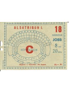 Népstadion belépőjegy 1960