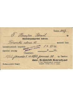 Kéményseprési bárca 1943