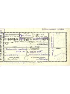 Passau - Bécs menetjegy 1932