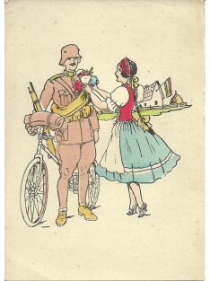   Délvidéki Egyetemi és Főiskolai Hallgatók Egyesületének képeslapja