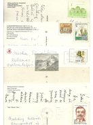 Ünnepi képeslapok 50 különféle (használt, postázott)