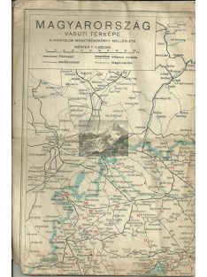 Magyarország Vasúti térképe 1938-1939