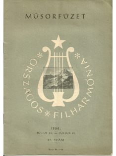 Országos Filharmónia műsorfüzet 1956-ból