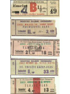 5 db jegy 1955-ből