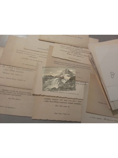 Régi esküvői meghívók és házassági emlékek 40 db (1930 - 1960-as évek)