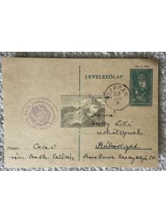 Czecze, Levelezőlap 1939. 