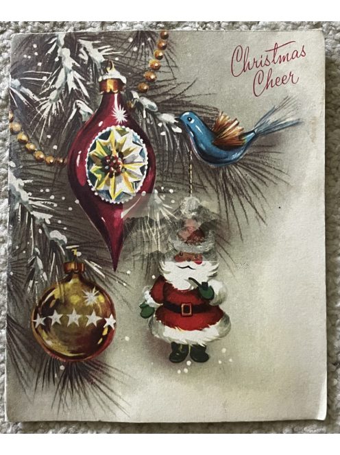 Karácsonyi üdvözlőlapok 1958-1959, 3db