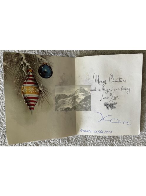 Karácsonyi üdvözlőlapok 1958-1959, 3db