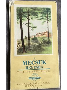 A  Mecsek hegység Túristatérképe 