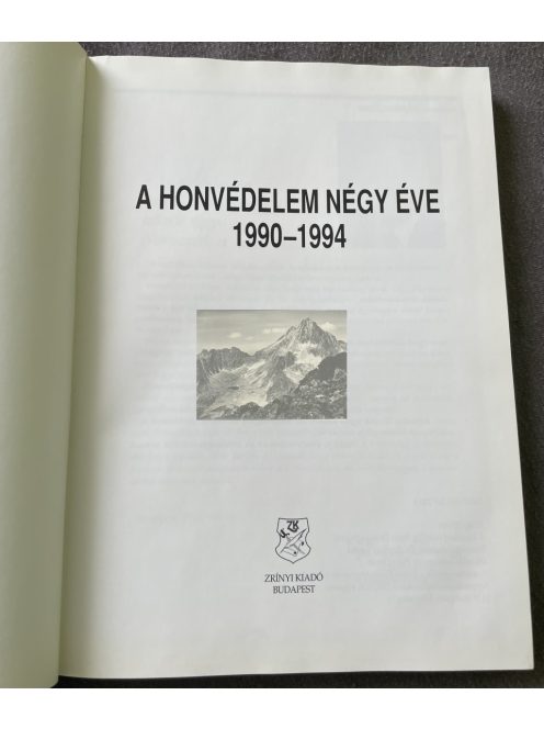 Bombay László: A honvédelem négy éve 1990-1994
