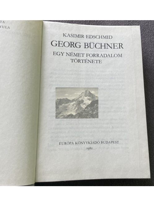 Kasimir Edschmid: Georg Büchner, Egy német forradalom története