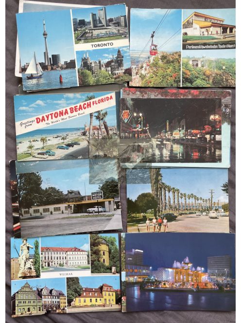 Retro képeslapok Európából 70db, postázott
