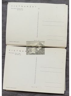 "Vietnamért" képeslap, Hincz Gyula rajza, 2db