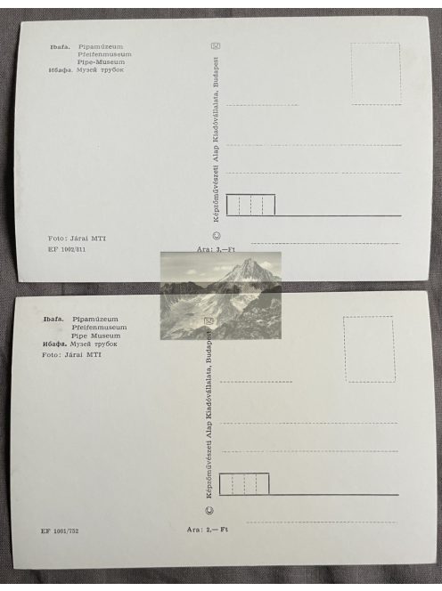Ibafa Pipamúzeum képeslap,  3db