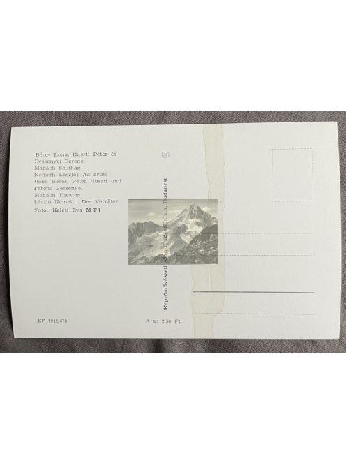 Németh László: Az áruló, képeslap