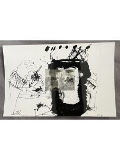 Női fej ágyúval képeslap