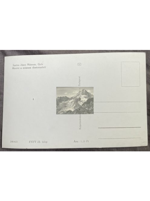 Múzeumok vegyes képeslapok, 5db 