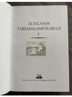 Tóth József: Általános társadalomföldrajz I.