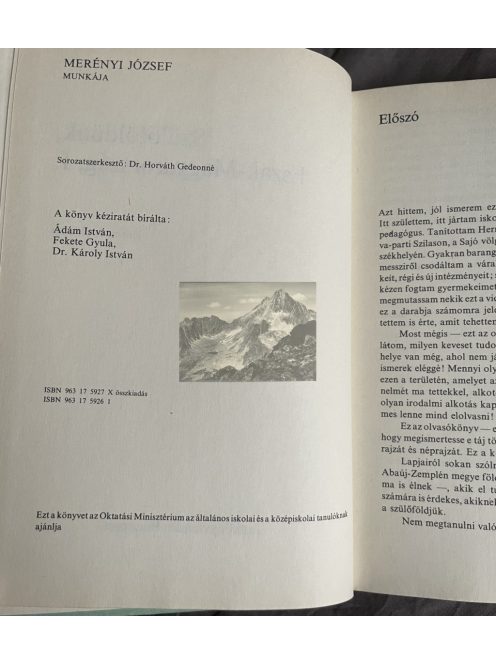 Merényi József: Szülőföldünk, Észak-Magyarország I.