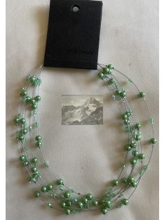 Zöld gyöngyös nyaklánc – John Lewis vintage stílusban