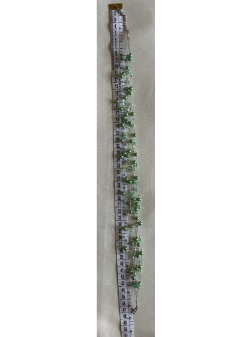 Zöld gyöngyös nyaklánc – John Lewis vintage stílusban