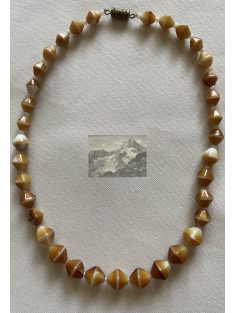 Narancs-fehér retro nyaklánc