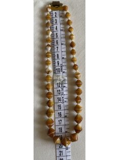 Narancs-fehér retro nyaklánc