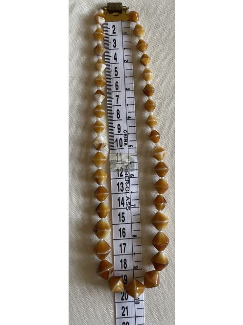 Narancs-fehér retro nyaklánc