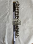 Többsoros gyöngyházfényű nyaklánc kagylókorongokkal