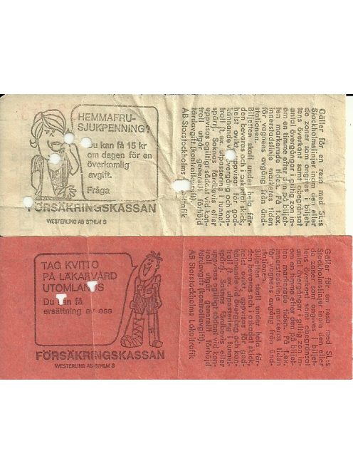 2 db jegy Stockholmból